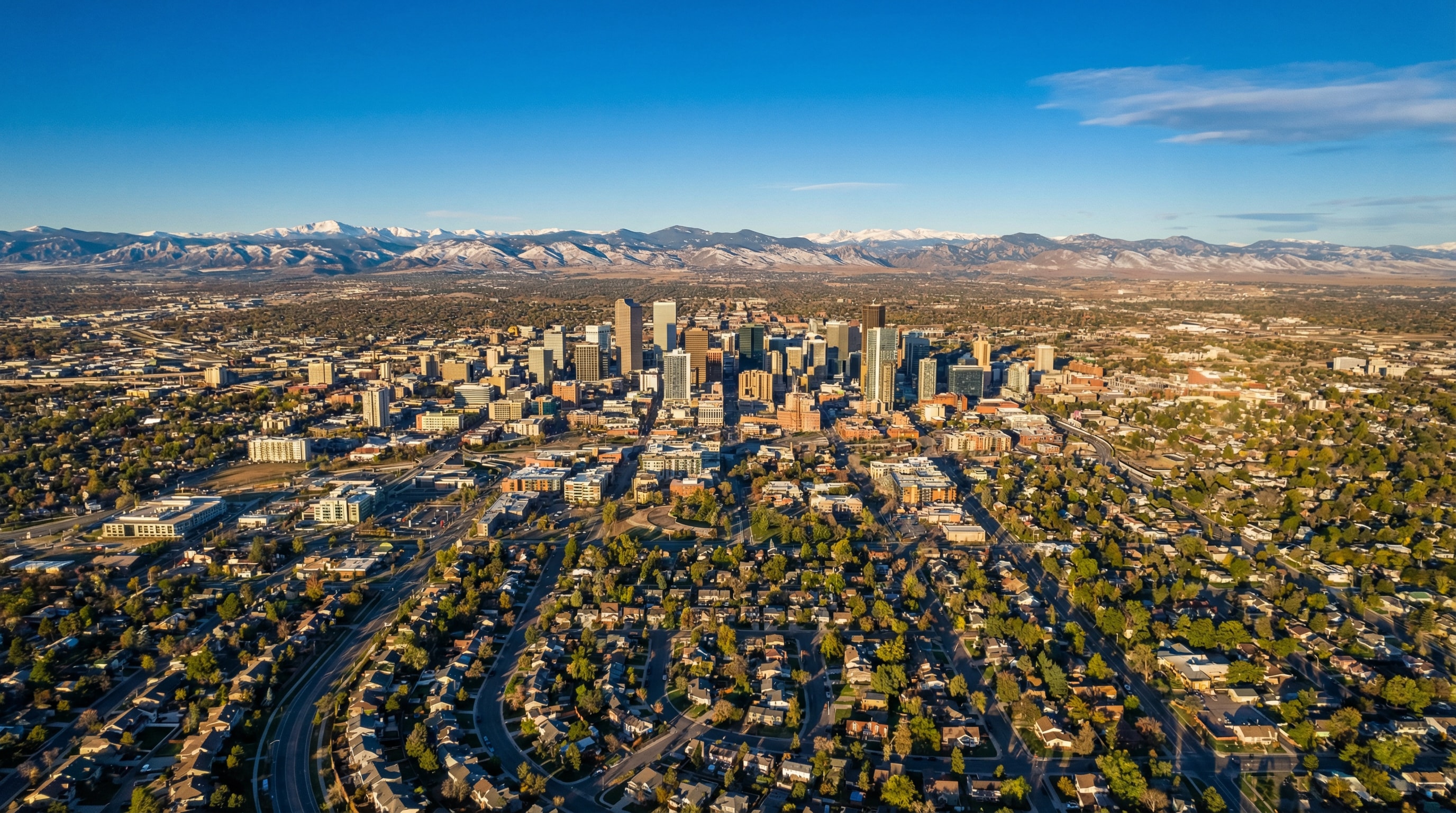 Denver skyline showing real estate market